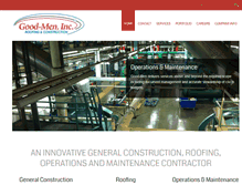 Tablet Screenshot of goodmenconstruction.com